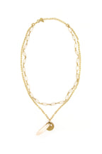 White Lotus Beaded Necklace