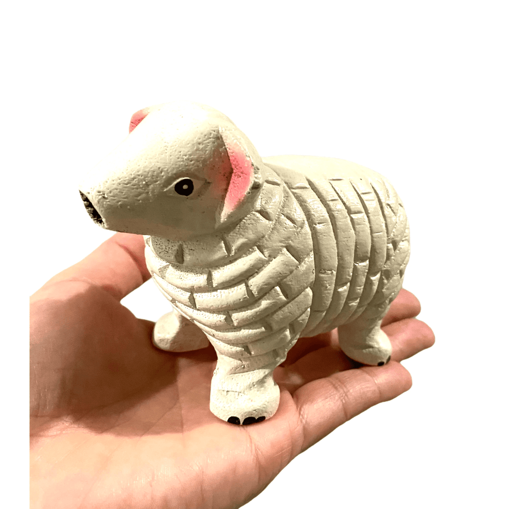 White Musical Whistle Sheep Instrument by Music Frog Co