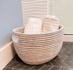 White Oval Basket La Vie Bien White Oval Basket