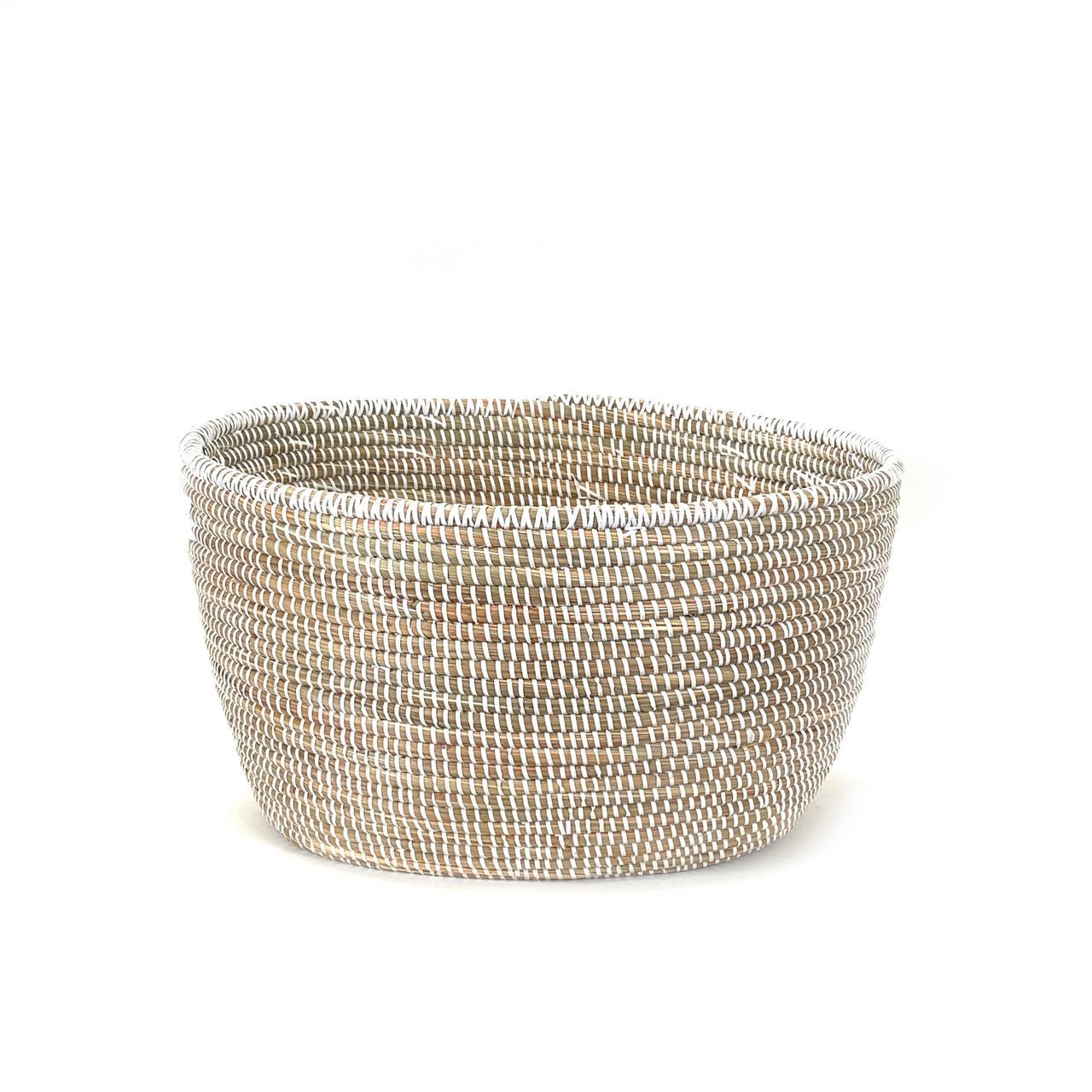 White Oval Basket La Vie Bien White Oval Basket