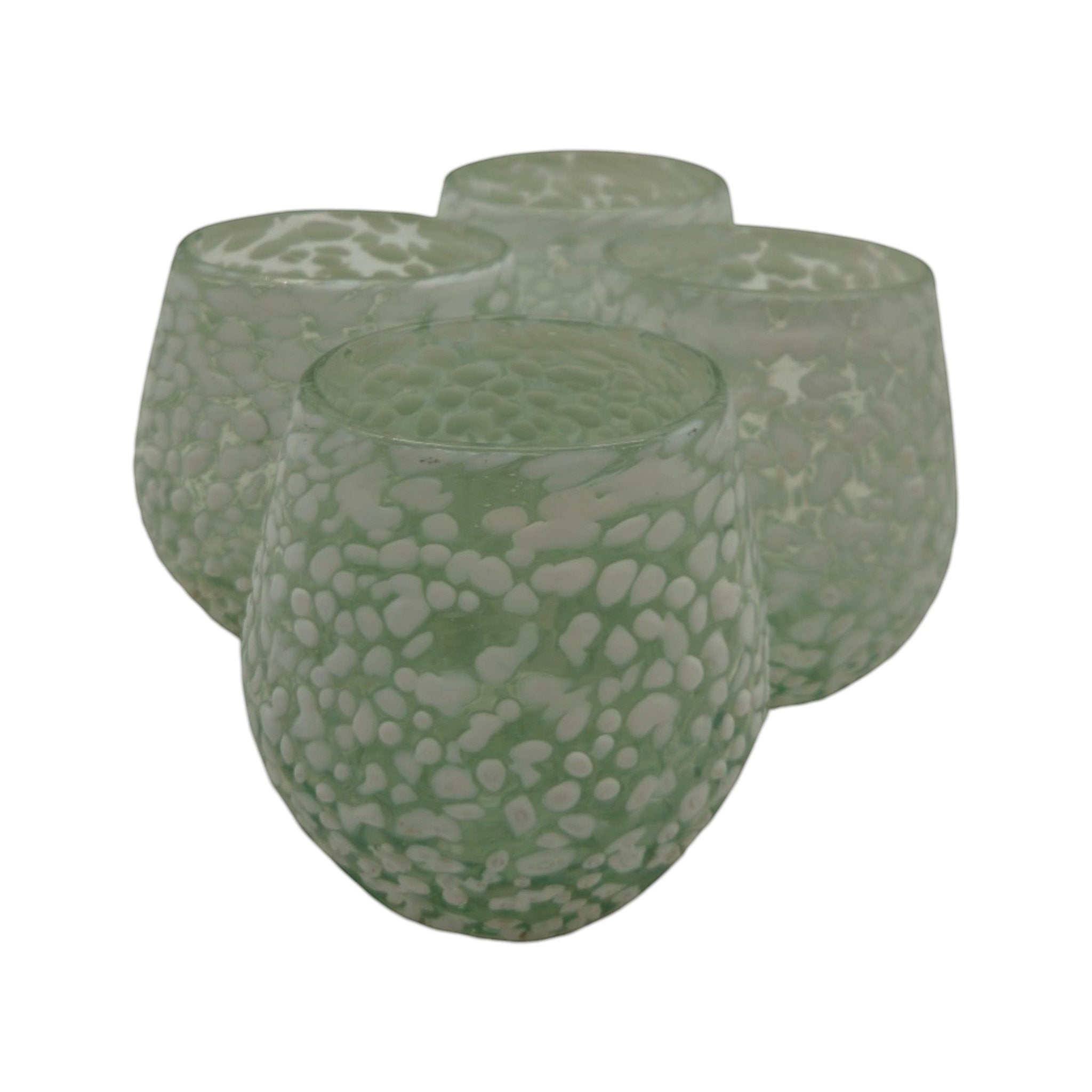 White Pebbled Wine Glass | Hand-Blown Mexican Stemless Glassware Mexican Wine Glass La Vie Bien White Pebbled Wine Glass | Hand-Blown Mexican Stemless Glassware