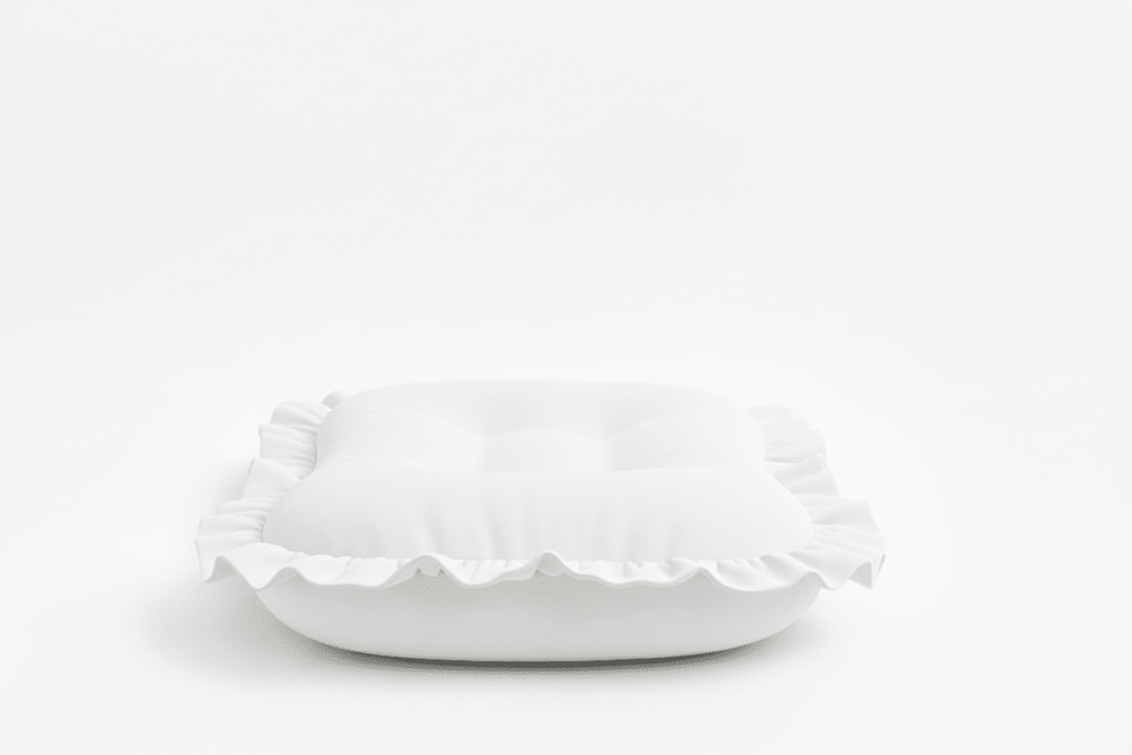 White Ruffle Baby Lounger Cover La Vie Bien White Ruffle Baby Lounger Cover
