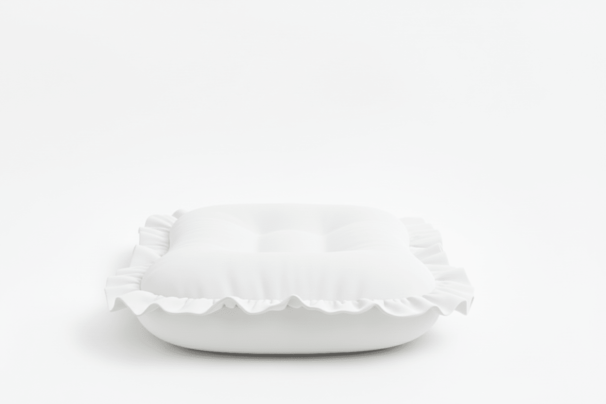 White Ruffle Baby Lounger Cover La Vie Bien White Ruffle Baby Lounger Cover