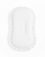 White Ruffle Baby Lounger Cover La Vie Bien White Ruffle Baby Lounger Cover