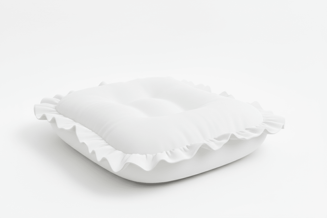 White Ruffle Baby Lounger Cover La Vie Bien White Ruffle Baby Lounger Cover