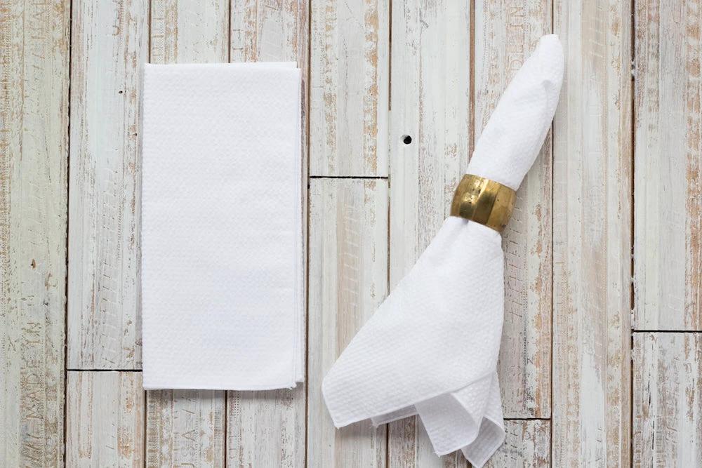 Seersucker Dinner Napkins, set of 4 by Dot and Army