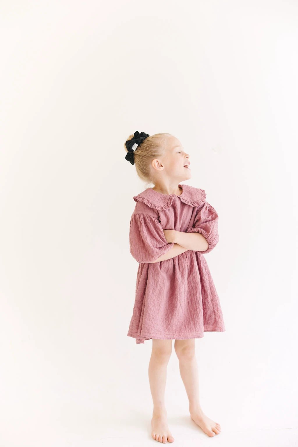 White Solid Oversized Scrunchy by Evie Pearl Handmade