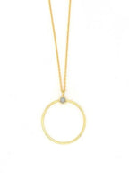 White Stone Loop Necklace