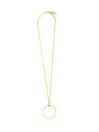 White Stone Loop Necklace