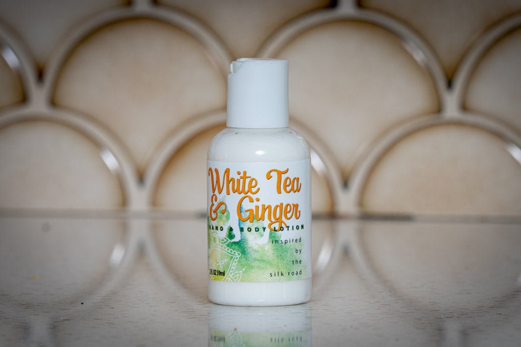 WHITE TEA & GINGER HAND & BODY LOTION 16 oz or 2 oz BUTTERS & SALVES La Vie Bien WHITE TEA & GINGER HAND & BODY LOTION 16 oz or 2 oz