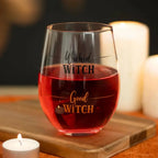 Wicked Witch Stemless Halloween Wine Glass La Vie Bien Wicked Witch Stemless Halloween Wine Glass