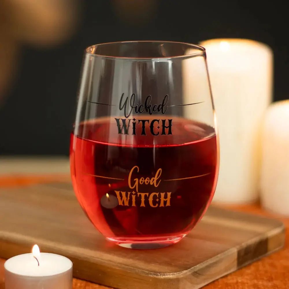 Wicked Witch Stemless Halloween Wine Glass La Vie Bien Wicked Witch Stemless Halloween Wine Glass