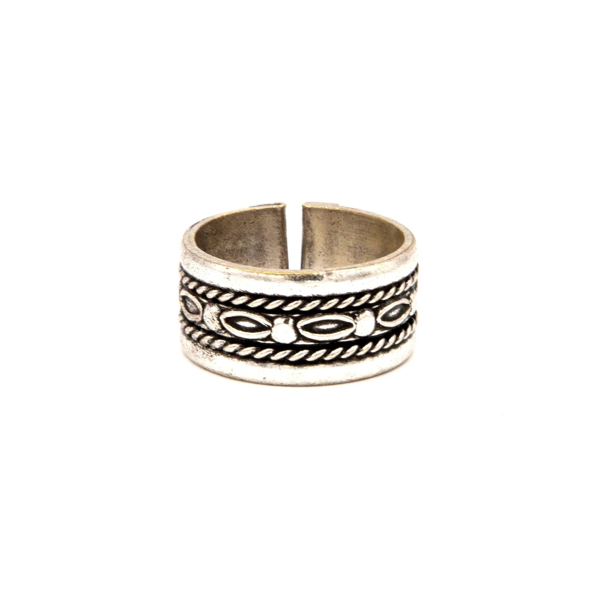 Wide Band Rope Ring by Fair Anita