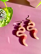 Wiggly Worms Acrylic Statement Earrings Earrings La Vie Bien Wiggly Worms Acrylic Statement Earrings
