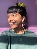 Wiggly Worms Acrylic Statement Earrings Earrings La Vie Bien Wiggly Worms Acrylic Statement Earrings