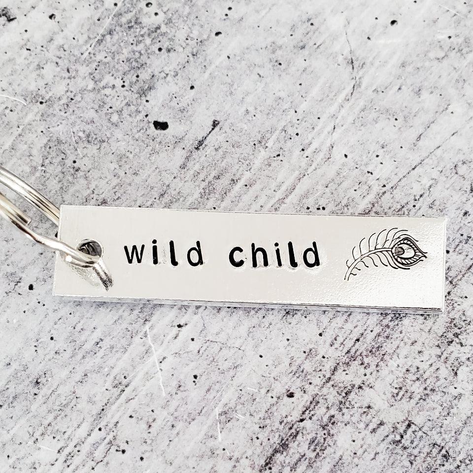 WILD CHILD Bar Keychain Key Chain La Vie Bien WILD CHILD Bar Keychain