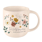 Wild & Free Stoneware Mug in Pale Peach | Coffee Tea Cup | 18oz by The Bullish Store
