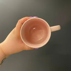 Wild & Free Stoneware Mug in Pale Peach | Coffee Tea Cup | 18oz by The Bullish Store
