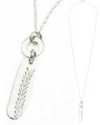 Wild Grass Sterling Silver Pendant Necklace