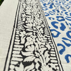 Wild Indigo Bloom – Hand Block Print Cotton Scarf, Oversized Boho Wrap & Lightweight Sarong Clothing and Accessories La Vie Bien Wild Indigo Bloom – Hand Block Print Cotton Scarf, Oversized Boho Wrap & Lightweight Sarong