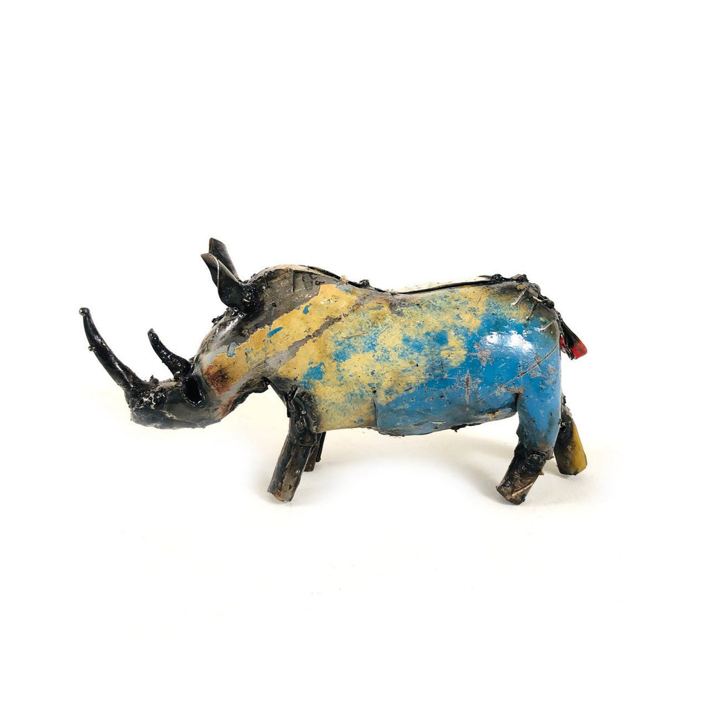 Wild Rhino - Recycled Metal La Vie Bien Wild Rhino - Recycled Metal