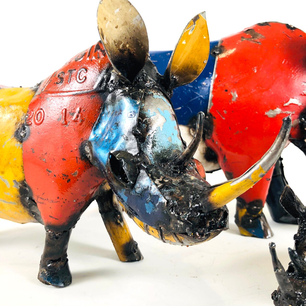 Wild Rhino - Recycled Metal La Vie Bien Wild Rhino - Recycled Metal