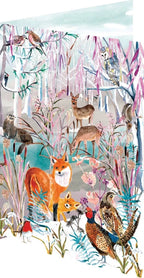 Wild Winter's Song Fox Lasercut Christmas Seasonal Card by Ash & Rose