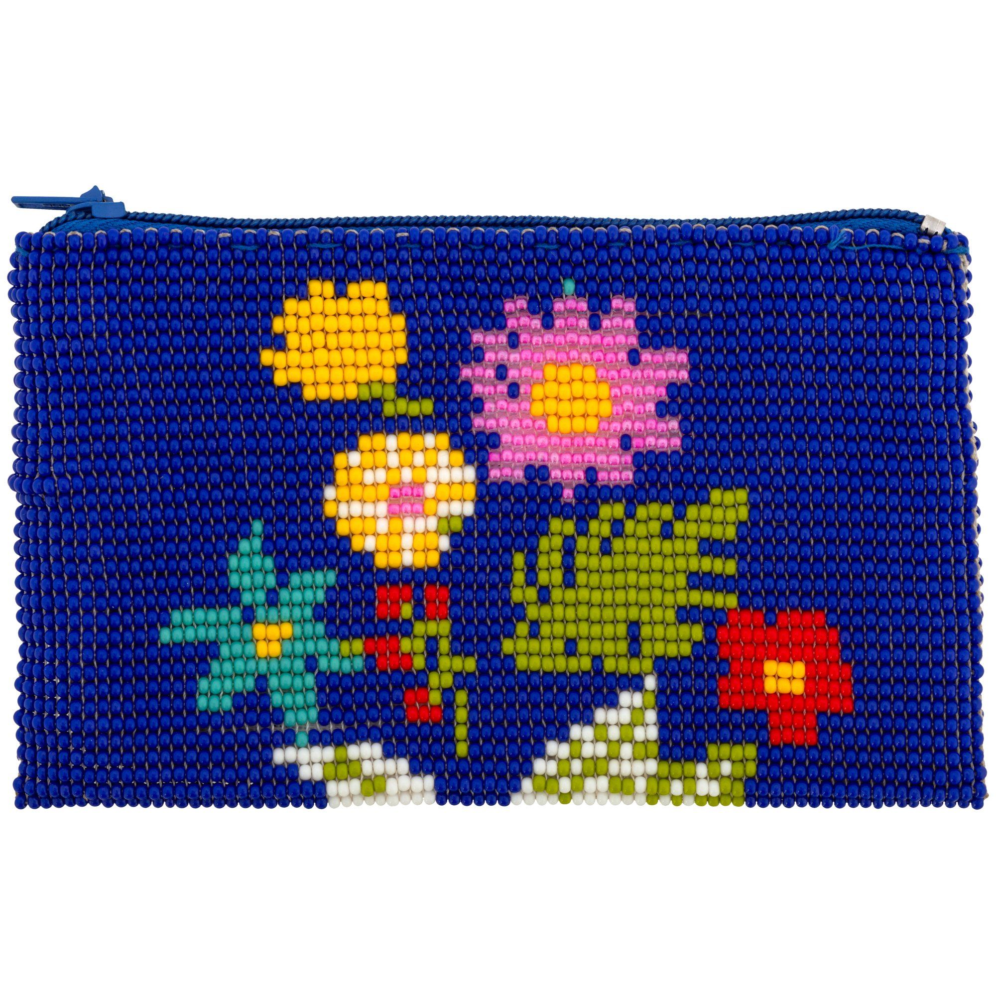 Wildflower Beaded Coin Purse Clutch & Wallets & Coin Bags La Vie Bien Wildflower Beaded Coin Purse