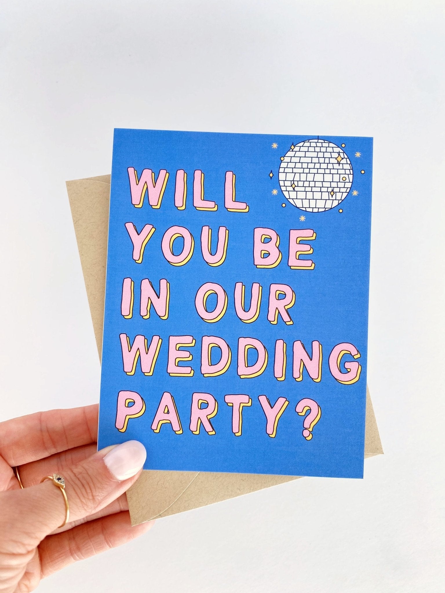 Will You Be in Our Wedding Party Inclusive Wedding Party Proposal Card by Five Dot Post