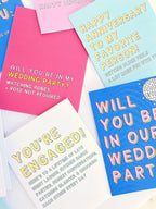 Will You Be in Our Wedding Party Inclusive Wedding Party Proposal Card by Five Dot Post