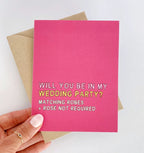 Will You Be My Bridesmaid Funny Bridesmaid Proposal Card by Five Dot Post
