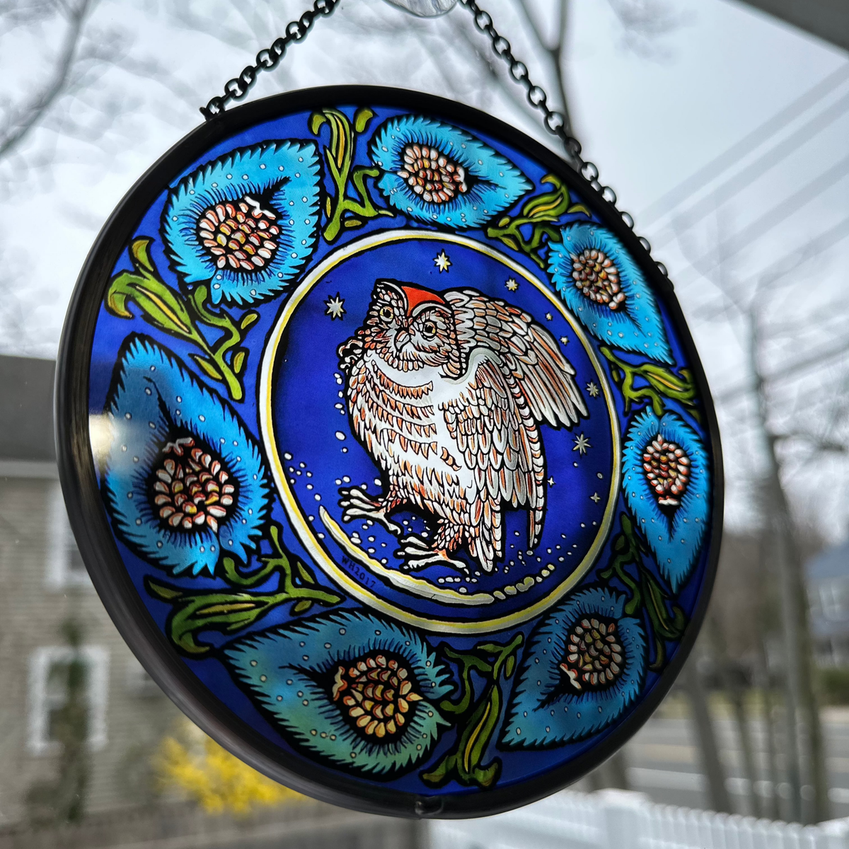 William De Morgan Owl Suncatcher Gifts La Vie Bien William De Morgan Owl Suncatcher