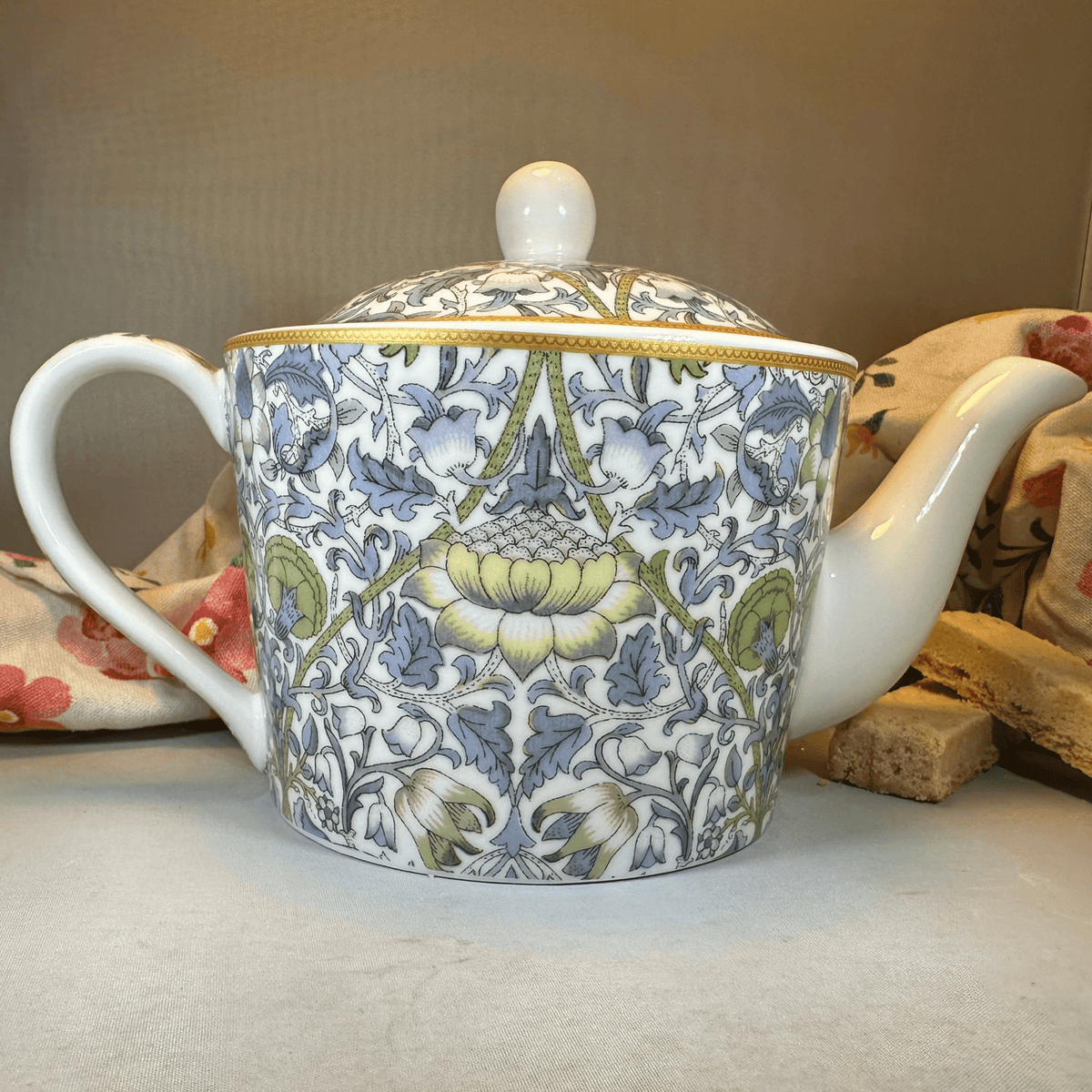 William Morris Lodden Fine China Teapot Gifts La Vie Bien William Morris Lodden Fine China Teapot