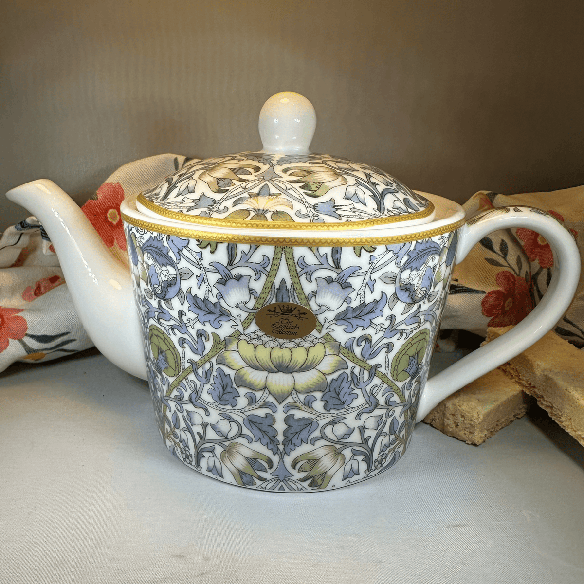 William Morris Lodden Fine China Teapot Gifts La Vie Bien William Morris Lodden Fine China Teapot