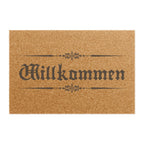 Willkommen Doormat – Rustic pixelated text German Welcome Coir Mat Home Decor La Vie Bien Willkommen Doormat – Rustic pixelated text German Welcome Coir Mat