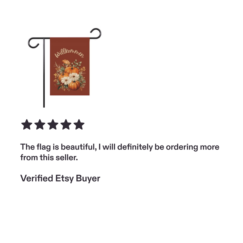 Willkommen German welcome Fall Yard Flag with Floral Pumpkin Design for autumn Home Decor La Vie Bien Willkommen German welcome Fall Yard Flag with Floral Pumpkin Design for autumn