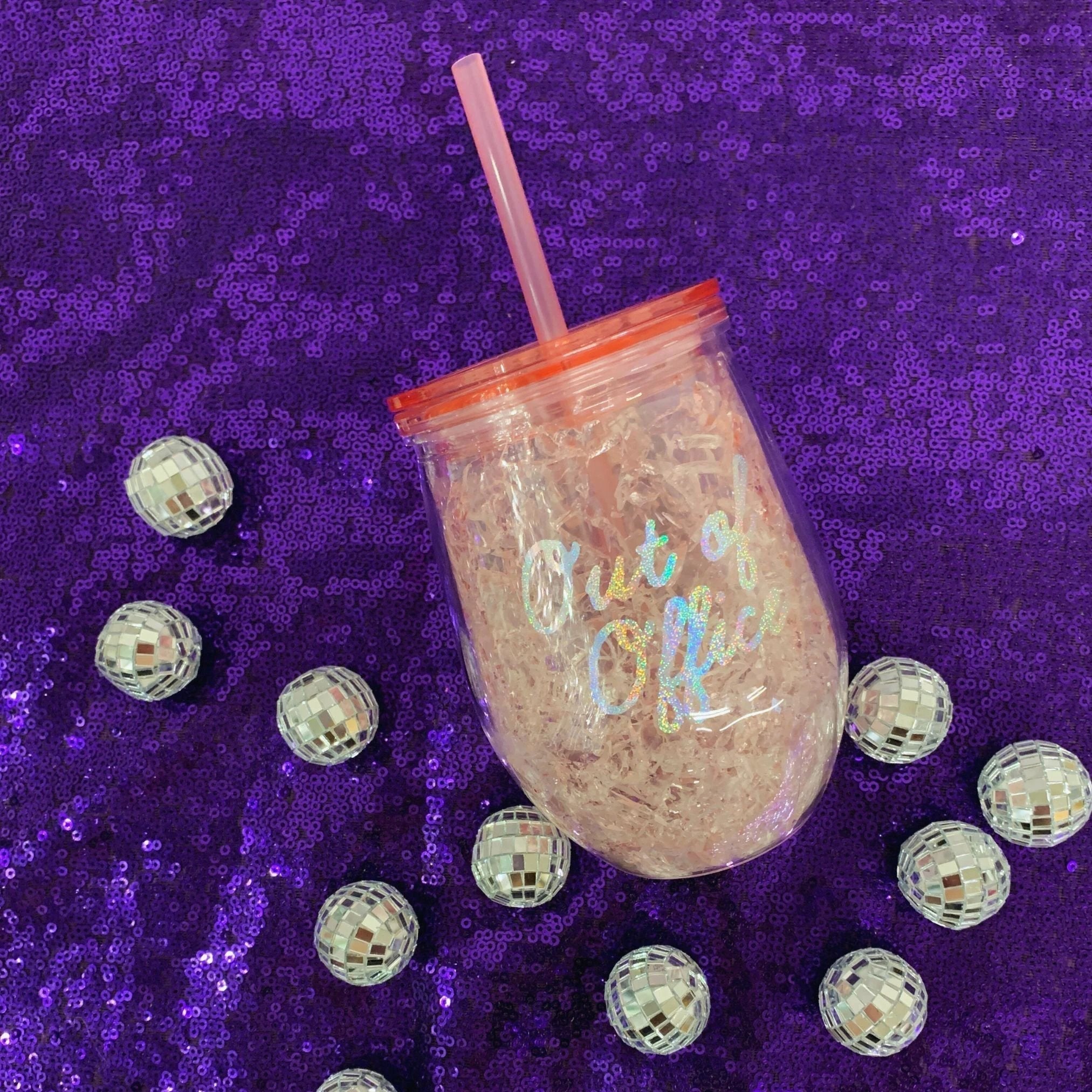 Wine Frosé Slushy Chiller "Out of Office" | Freezable Acrylic Tumbler for Frosé by The Bullish Store