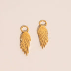 Wing Chunky Huggie Hoop Charms by Oh Clementine