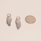 Wing Chunky Huggie Hoop Charms by Oh Clementine