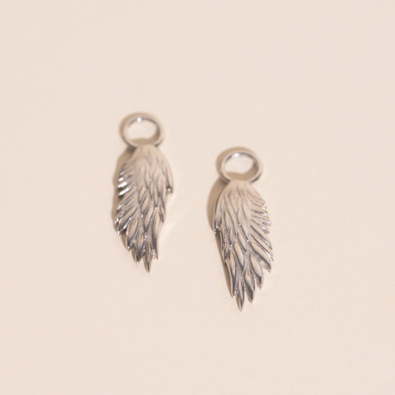 Wing Chunky Huggie Hoop Charms by Oh Clementine