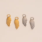 Wing Chunky Huggie Hoop Charms by Oh Clementine