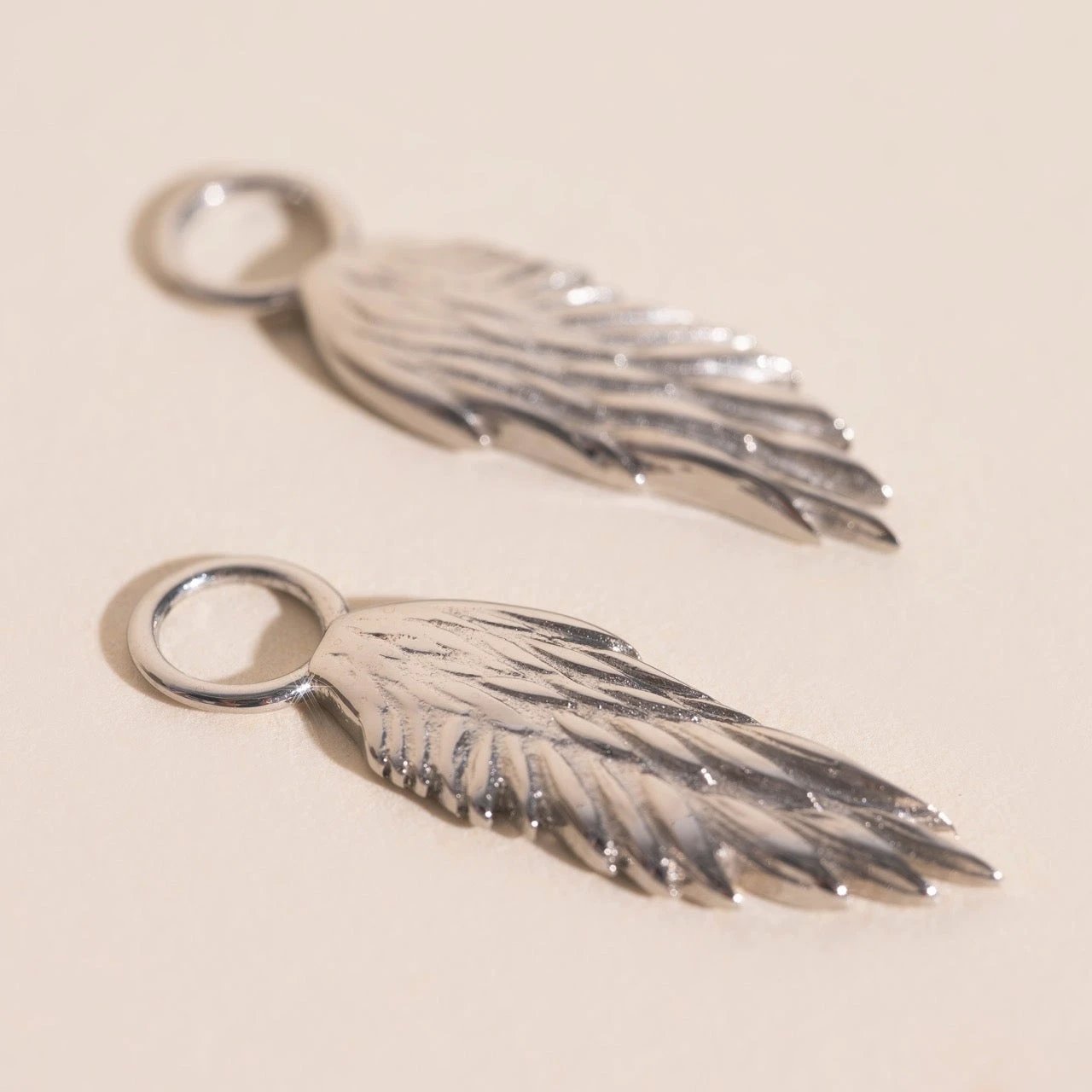 Wing Chunky Huggie Hoop Charms by Oh Clementine