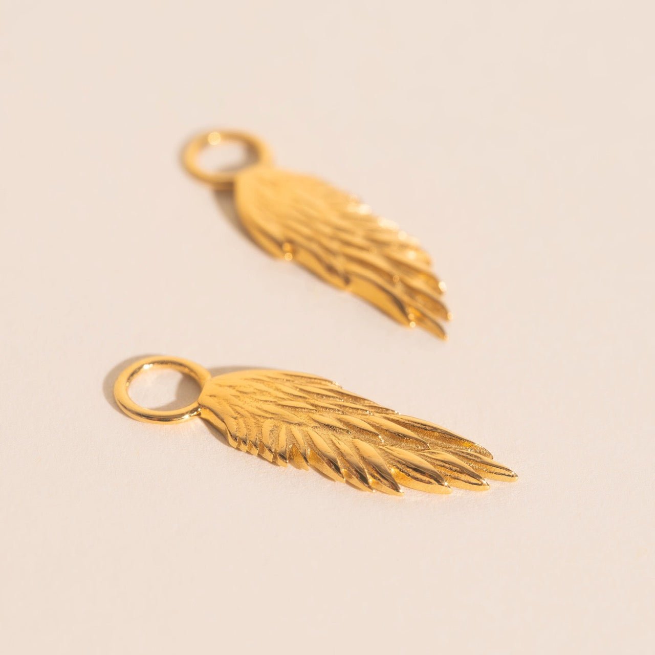 Wing Chunky Huggie Hoop Charms by Oh Clementine