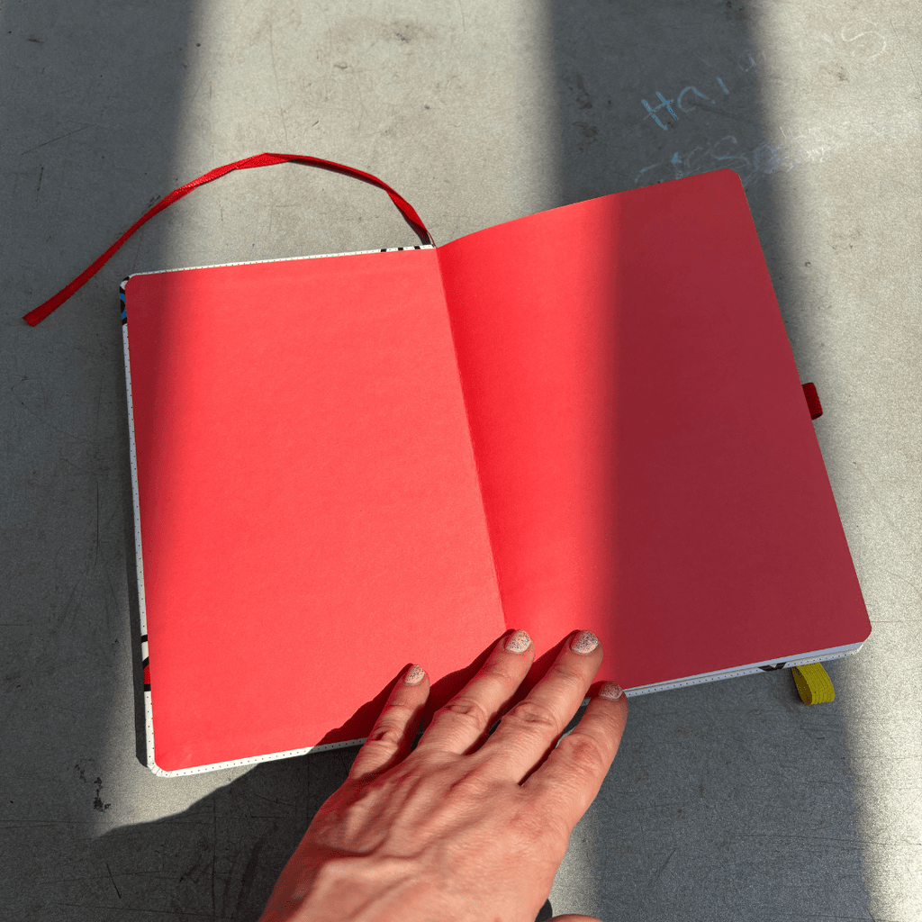 Wink Pop Art Notebook with 190 Dot Grid Pages Notebook La Vie Bien Wink Pop Art Notebook with 190 Dot Grid Pages