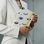 Wink Pop Art Notebook with 190 Dot Grid Pages Notebook La Vie Bien Wink Pop Art Notebook with 190 Dot Grid Pages