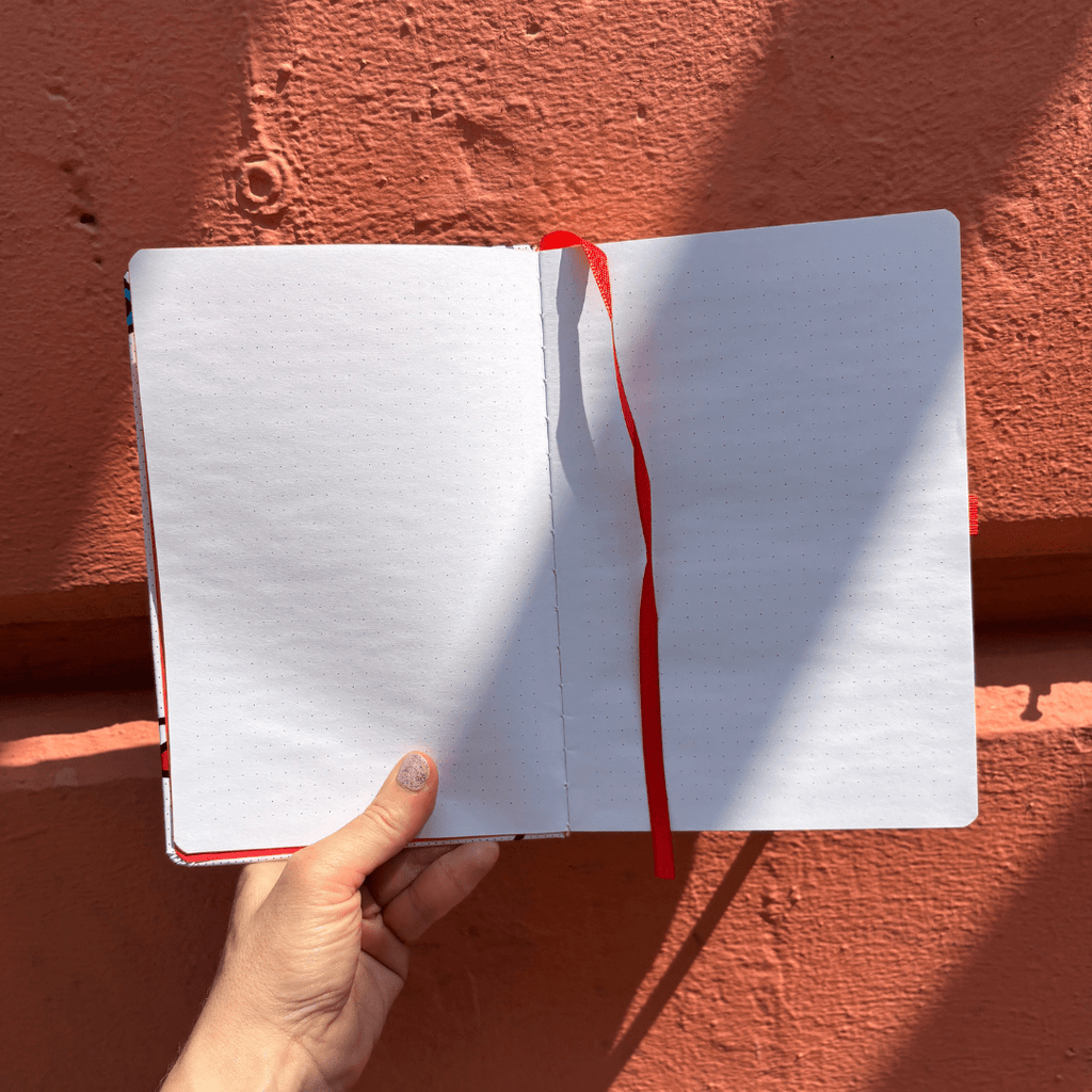 Wink Pop Art Notebook with 190 Dot Grid Pages Notebook La Vie Bien Wink Pop Art Notebook with 190 Dot Grid Pages