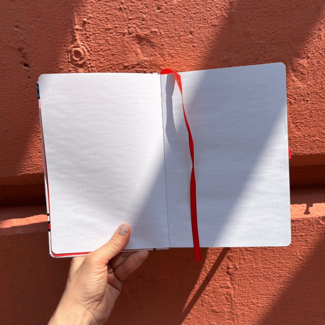 Wink Pop Art Notebook with 190 Dot Grid Pages Notebook La Vie Bien Wink Pop Art Notebook with 190 Dot Grid Pages