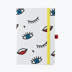 Wink Pop Art Notebook with 190 Dot Grid Pages Notebook La Vie Bien Wink Pop Art Notebook with 190 Dot Grid Pages