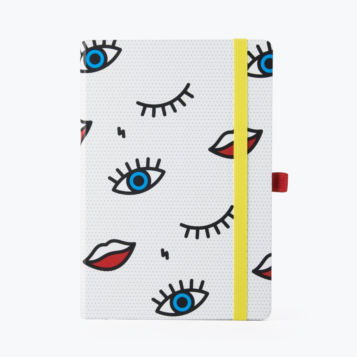 Wink Pop Art Notebook with 190 Dot Grid Pages Notebook La Vie Bien Wink Pop Art Notebook with 190 Dot Grid Pages