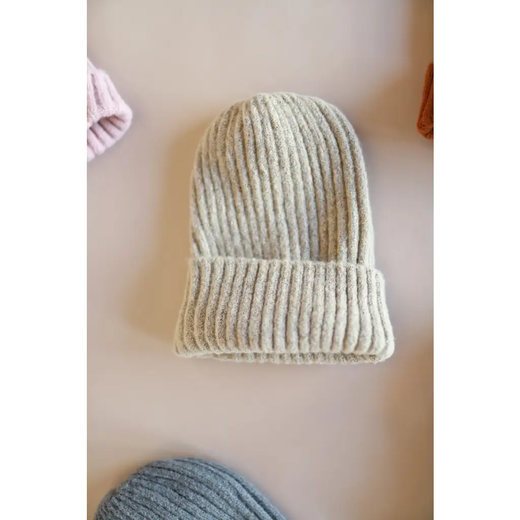 Super Soft Cream Beanie for Adults